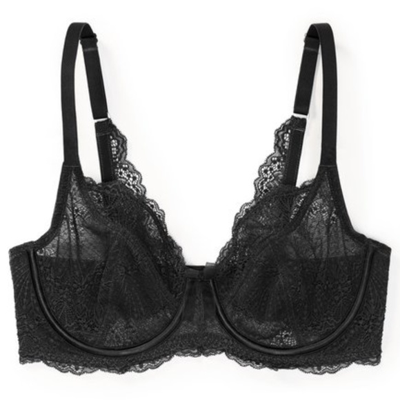 Unlined Plus Wings Back Bra Wings On back - Picture 2 of 8